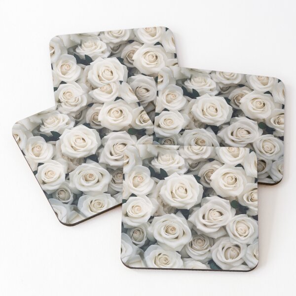 Item preview, All Blossom White Roses Seamless designed and sold by warayut.