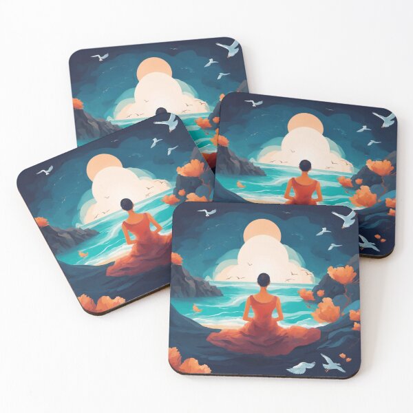 Item preview, Autumn beach mindfulness 1st edition.  designed and sold by TheMindfulExpat.