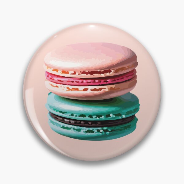 Item preview, Pastel Harmony: Raspberry and green mint Macarons art designed and sold by CrazySweets.