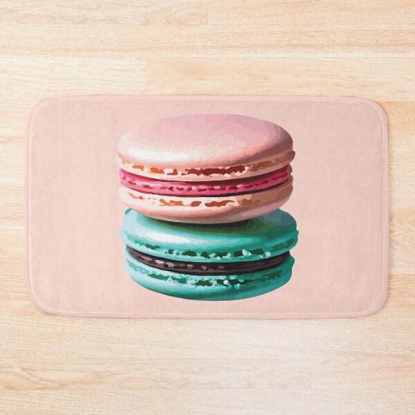 Item preview, Pastel Harmony: Raspberry and green mint Macarons art designed and sold by CrazySweets.