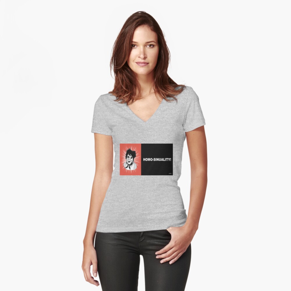 Item preview, Fitted V-Neck T-Shirt designed and sold by MattGourley.