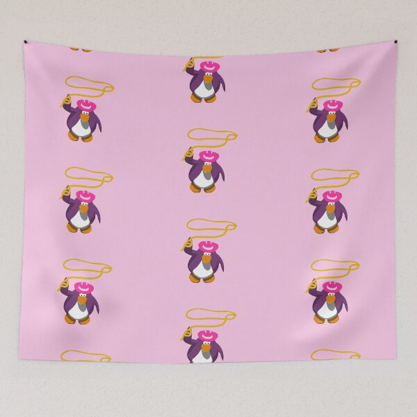 Item preview, Pink Purple Penguin Cowboy designed and sold by bbboboo.