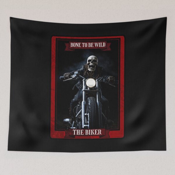 Item preview, Bone To Be Wild Funny Skeleton Tarot Card designed and sold by PeteRascal.