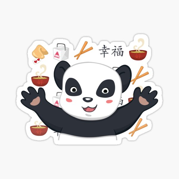 Happy Panda Sticker