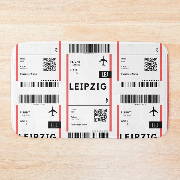 Item preview, Leipzig - Germany Airplane Boarding Pass designed and sold by RoamInk.