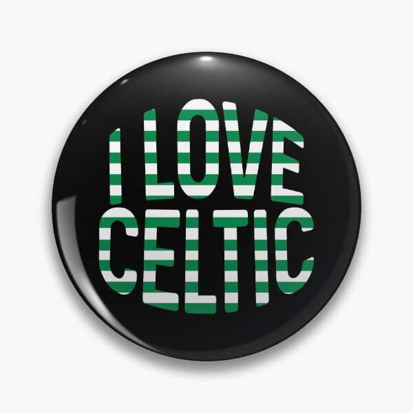 Item preview, I LOVE CELTIC, Glasgow Celtic Football Club Green and White Hooped Text Design designed and sold by MacPean.