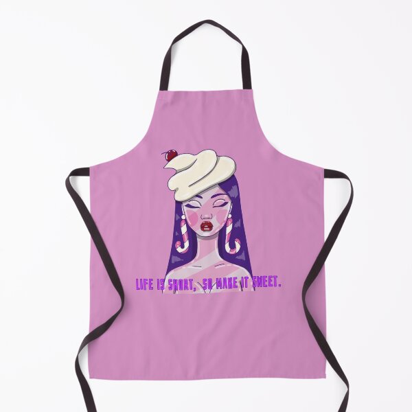 Item preview, Life is short, so make it sweet. Positive sweet girl illustration. designed and sold by La Loca.