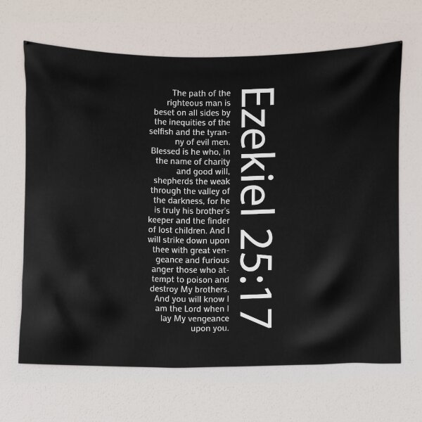Item preview, Ezekiel 25:17 designed and sold by ZePunchlineShop.