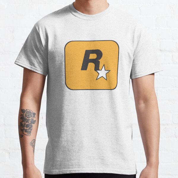 Rockstar Games Vintage Y2k Video Game Logo Tee Shirt 