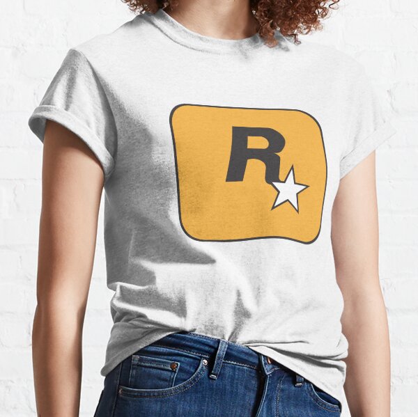 Rockstar Games Vintage Y2k Video Game Logo Tee Shirt 