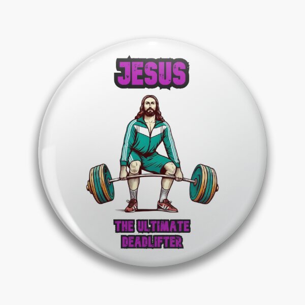 Item preview, Jesus The Ultimate Deadlifter Weightlifting designed and sold by QuantumPalette.