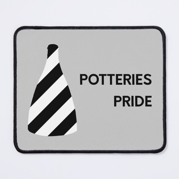 Item preview, "Potteries Pride" Black and White Bottle Kiln original gift design designed and sold by StokeTees.