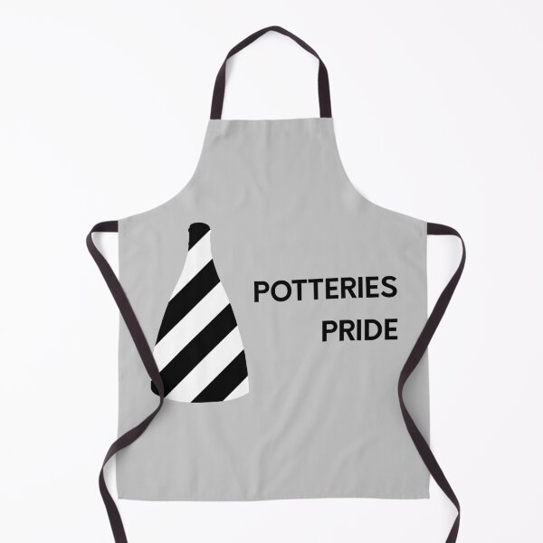 Item preview, "Potteries Pride" Black and White Bottle Kiln original gift design designed and sold by StokeTees.