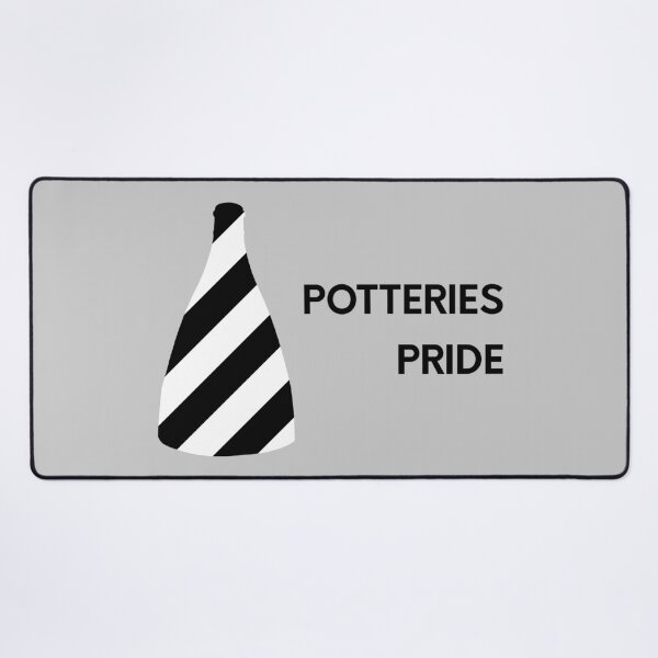 Item preview, "Potteries Pride" Black and White Bottle Kiln original gift design designed and sold by StokeTees.