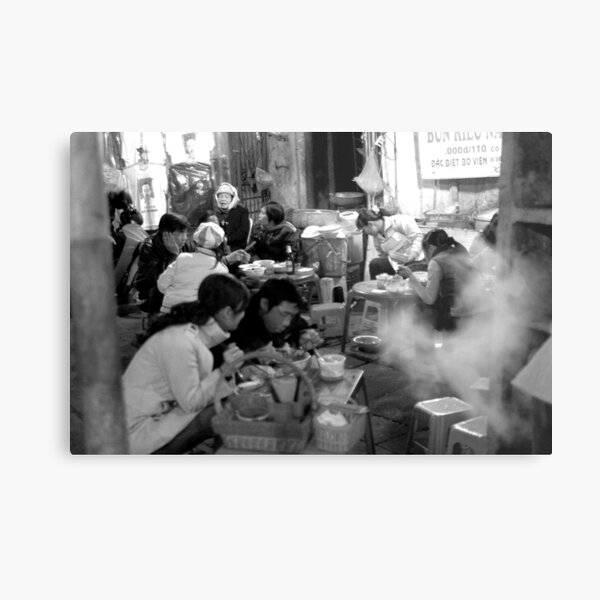 Street Barbeque in Hanoi Old Quarter Metal Print