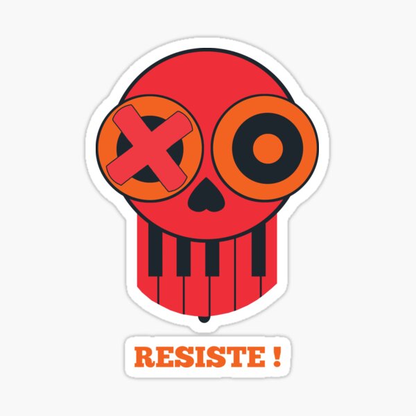 Skull - resist Sticker