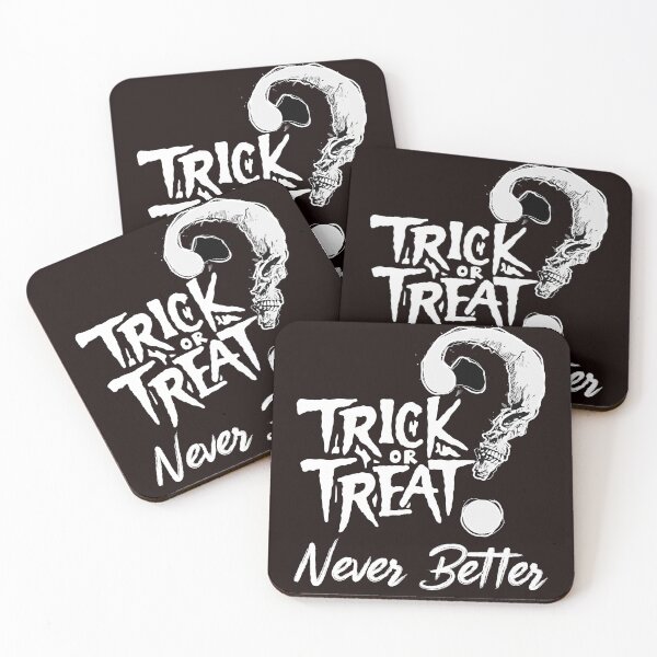 Item preview, Skeleton trick or treat never better skull Halloween designed and sold by AJ DESIGN.