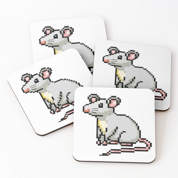 Item preview, Pixel art rat designed and sold by mindgoop.