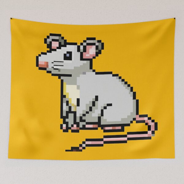 Item preview, Pixel art rat designed and sold by mindgoop.