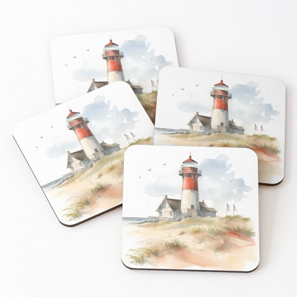 Item preview, Lighthouse of Sylt: Watercolor designed and sold by KatVik-Design.