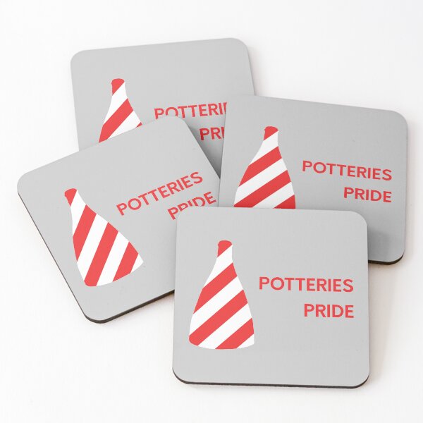 Item preview, "Potteries Pride" Red and White Bottle Kiln original gift design designed and sold by StokeTees.