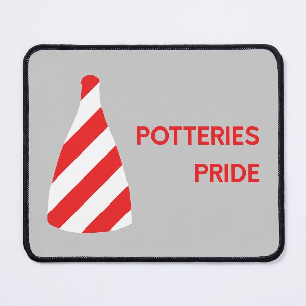 Item preview, "Potteries Pride" Red and White Bottle Kiln original gift design designed and sold by StokeTees.