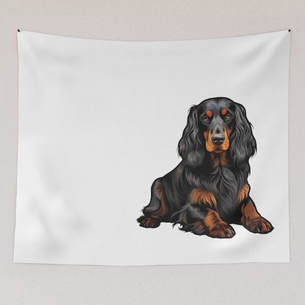 Item preview, Gordon Setter Dog Illustration designed and sold by whyitsme.