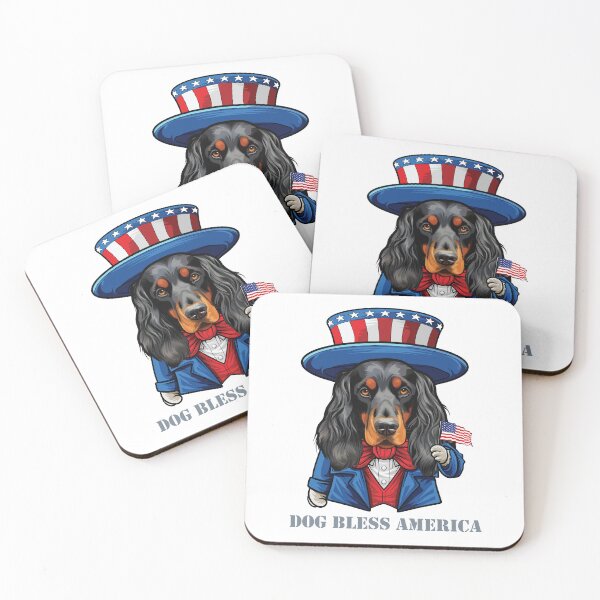 Item preview, Funny 4th of July Gordon Setter Dog Bless America designed and sold by whyitsme.