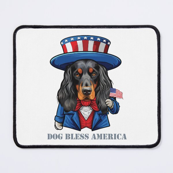 Item preview, Funny 4th of July Gordon Setter Dog Bless America designed and sold by whyitsme.