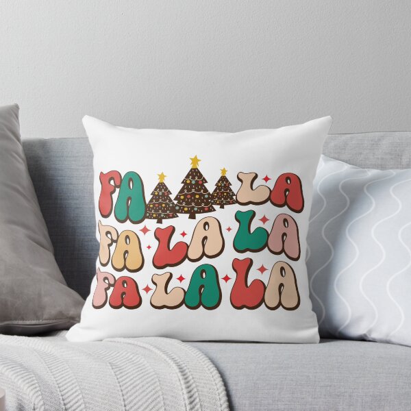 Item preview, Fa la la la Retro Groovy Christmas Holidays Typography designed and sold by MGdezigns.