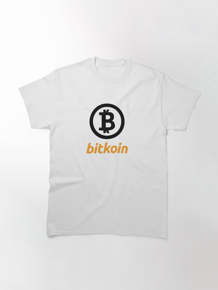 Thumbnail 3 of 7, Classic T-Shirt, bitkoin black logo designed and sold by bitkoin-shop.