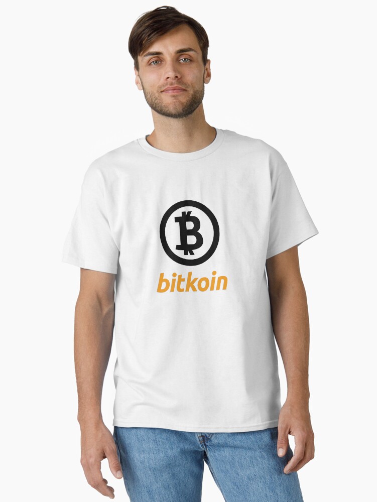 Thumbnail 1 of 7, Classic T-Shirt, bitkoin black logo designed and sold by bitkoin-shop.