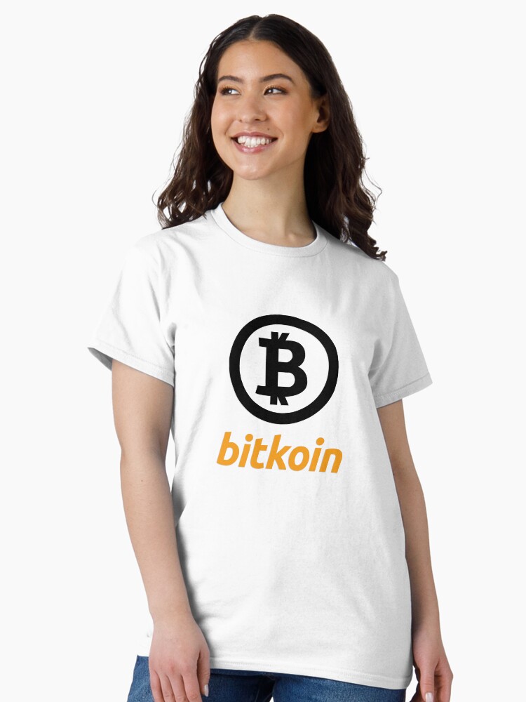 Thumbnail 2 of 7, Classic T-Shirt, bitkoin black logo designed and sold by bitkoin-shop.