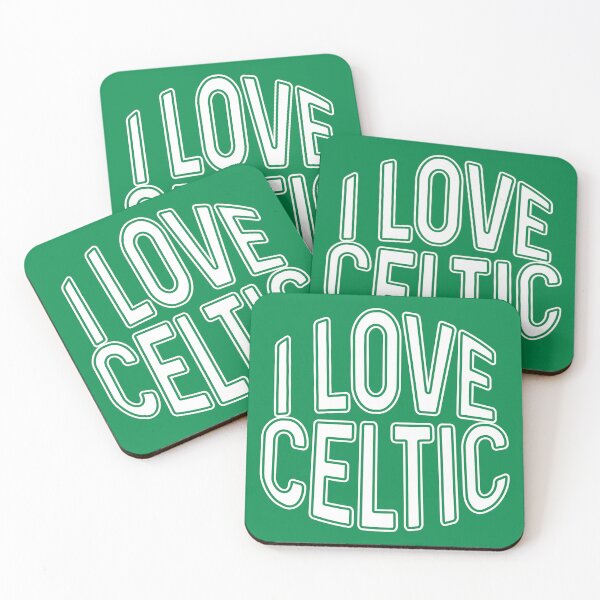 Item preview, I LOVE CELTIC, Glasgow Celtic Football Club White and Green Text Design designed and sold by MacPean.