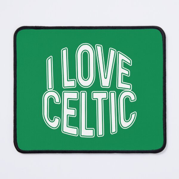 Item preview, I LOVE CELTIC, Glasgow Celtic Football Club White and Green Text Design designed and sold by MacPean.