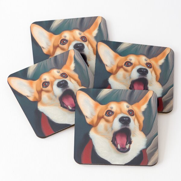 Item preview, Screaming Corgi (Inspired By Edward Munch) designed and sold by OzzFrequency.