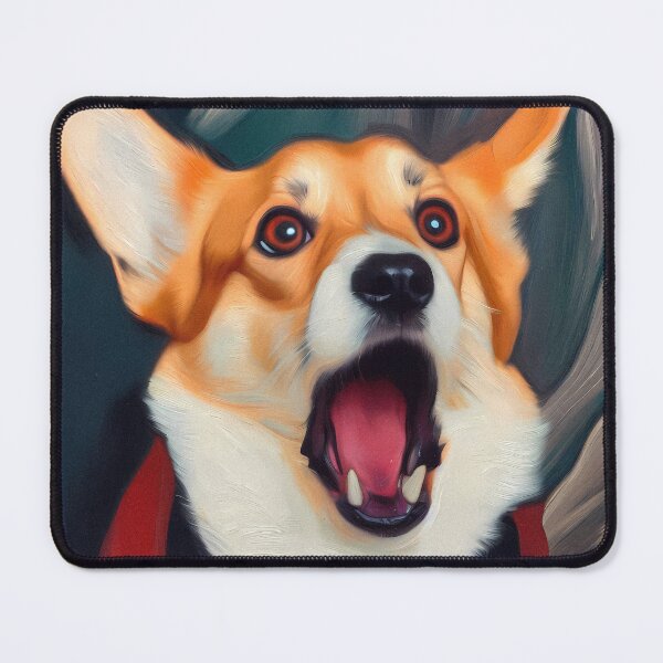 Item preview, Screaming Corgi (Inspired By Edward Munch) designed and sold by OzzFrequency.