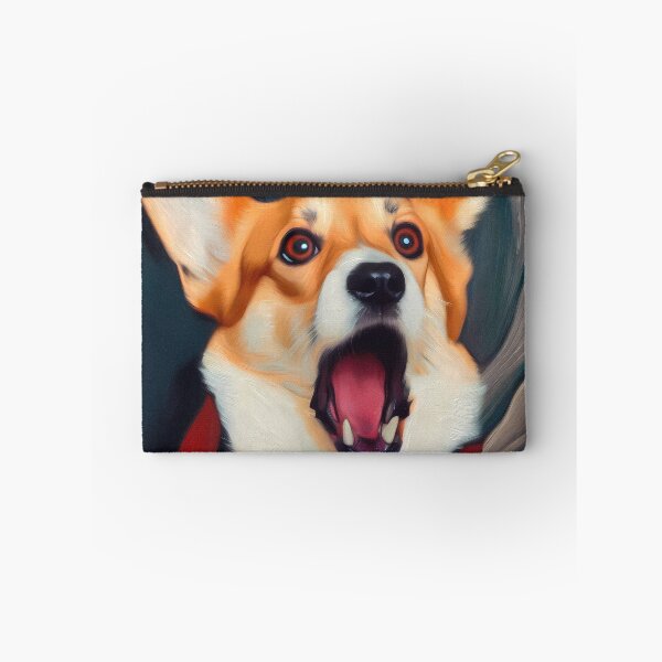 Artikelvorschau, Schreiender Corgi (inspiriert von Edward Munch) entworfen und verkauft von OzzFrequency.