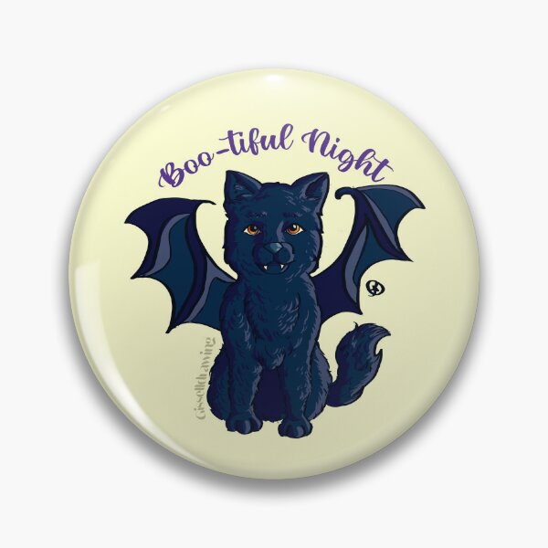 Item preview, Little black bat cat Boo-tiful night designed and sold by gisselldrawn.