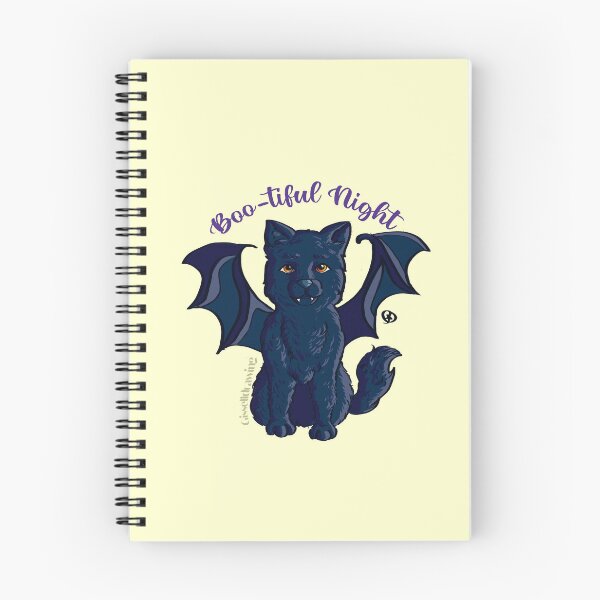 Item preview, Little black bat cat Boo-tiful night designed and sold by gisselldrawn.