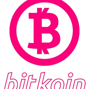 Artwork thumbnail, bitkoin logo and letters pink by Zhao Nakamoto