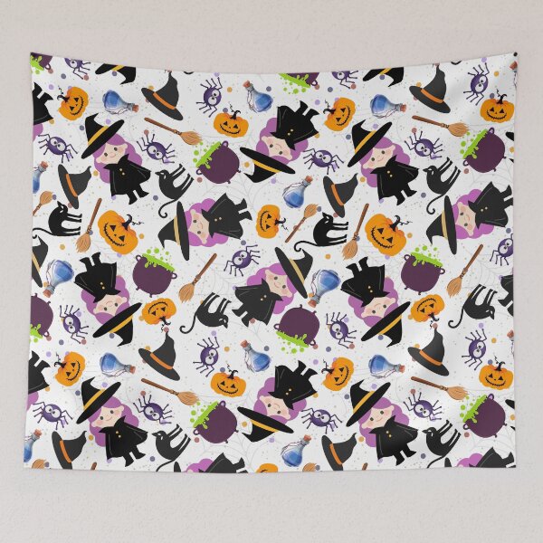 Artikelvorschau, HALLOWEEN CHEER EDITION Niedliche Hexenkollektion entworfen und verkauft von Pixels2Patterns.