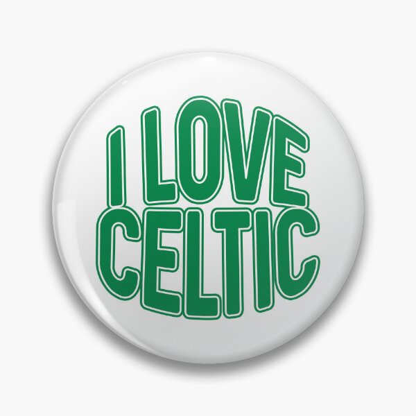 Item preview, I LOVE CELTIC, Glasgow Celtic Football Club Green and White Text Design designed and sold by MacPean.
