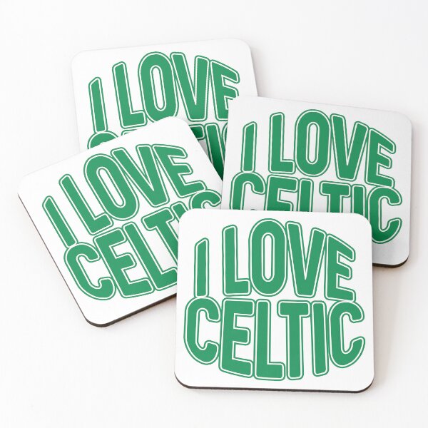 Item preview, I LOVE CELTIC, Glasgow Celtic Football Club Green and White Text Design designed and sold by MacPean.