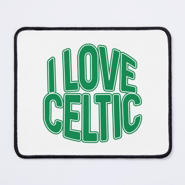 Item preview, I LOVE CELTIC, Glasgow Celtic Football Club Green and White Text Design designed and sold by MacPean.