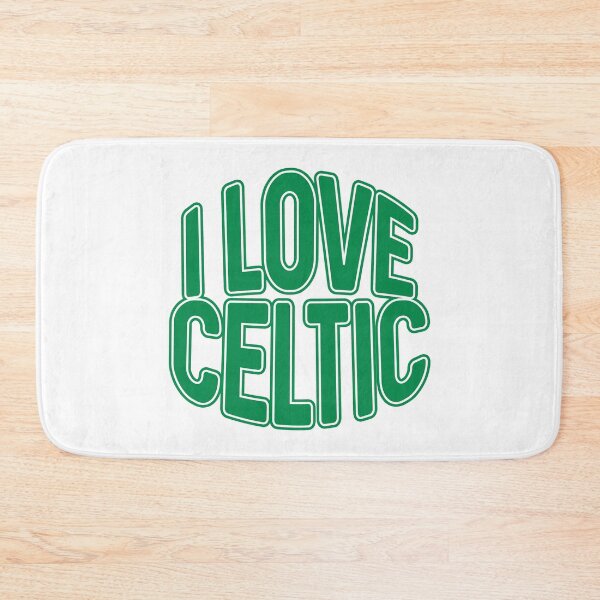 Item preview, I LOVE CELTIC, Glasgow Celtic Football Club Green and White Text Design designed and sold by MacPean.