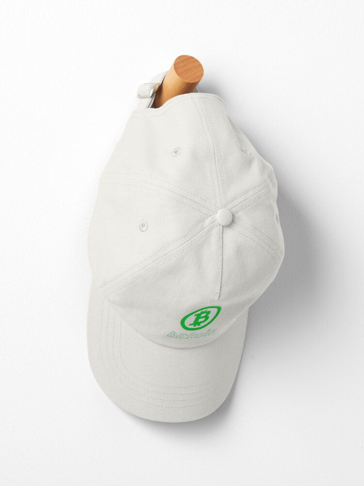 Thumbnail 2 of 7, Cap, bitkoin logo and letters green designed and sold by bitkoin-shop.