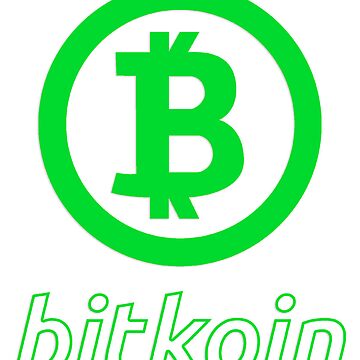 Artwork thumbnail, bitkoin logo and letters green by Zhao Nakamoto