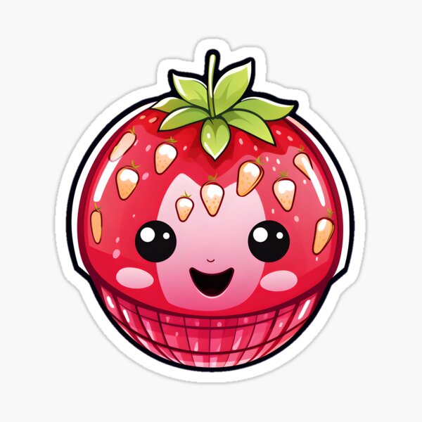 Disco Ball Strawberry Sticker for Sale by papierquarell