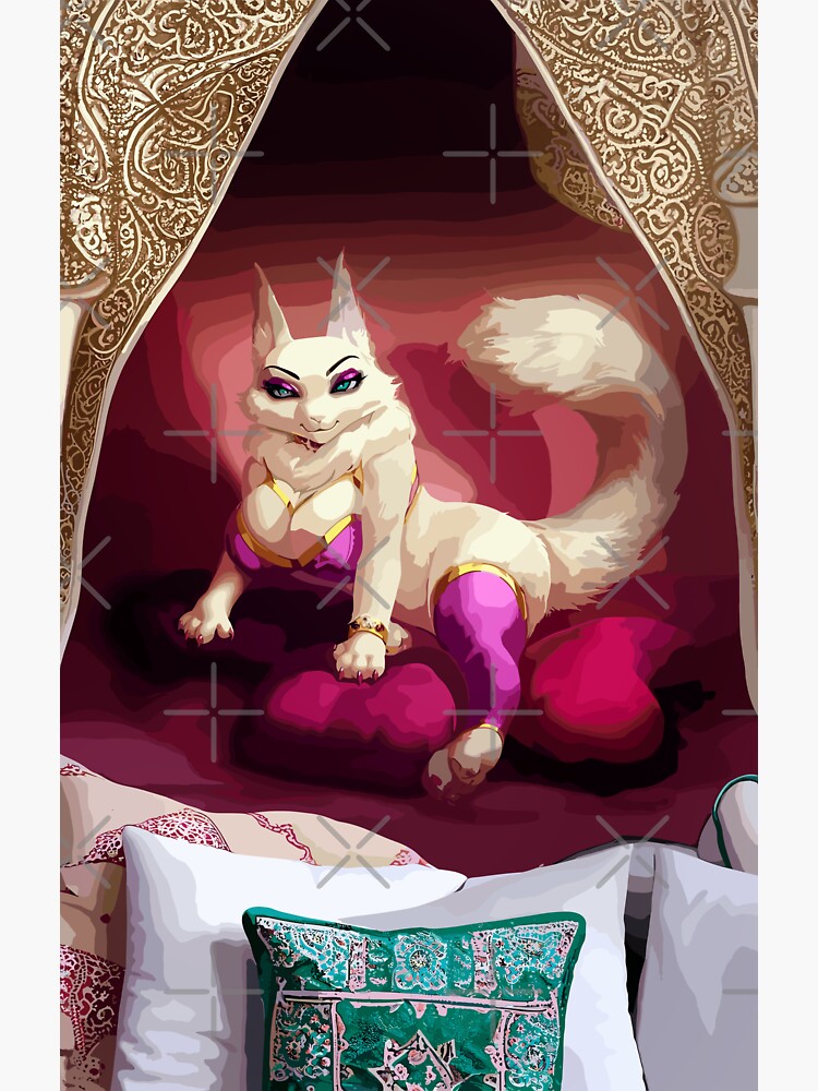 Imagen 3 de 3, Pegatina con la obra Chica sexy gato furro, diseñada y vendida por FotoLibreStudio.